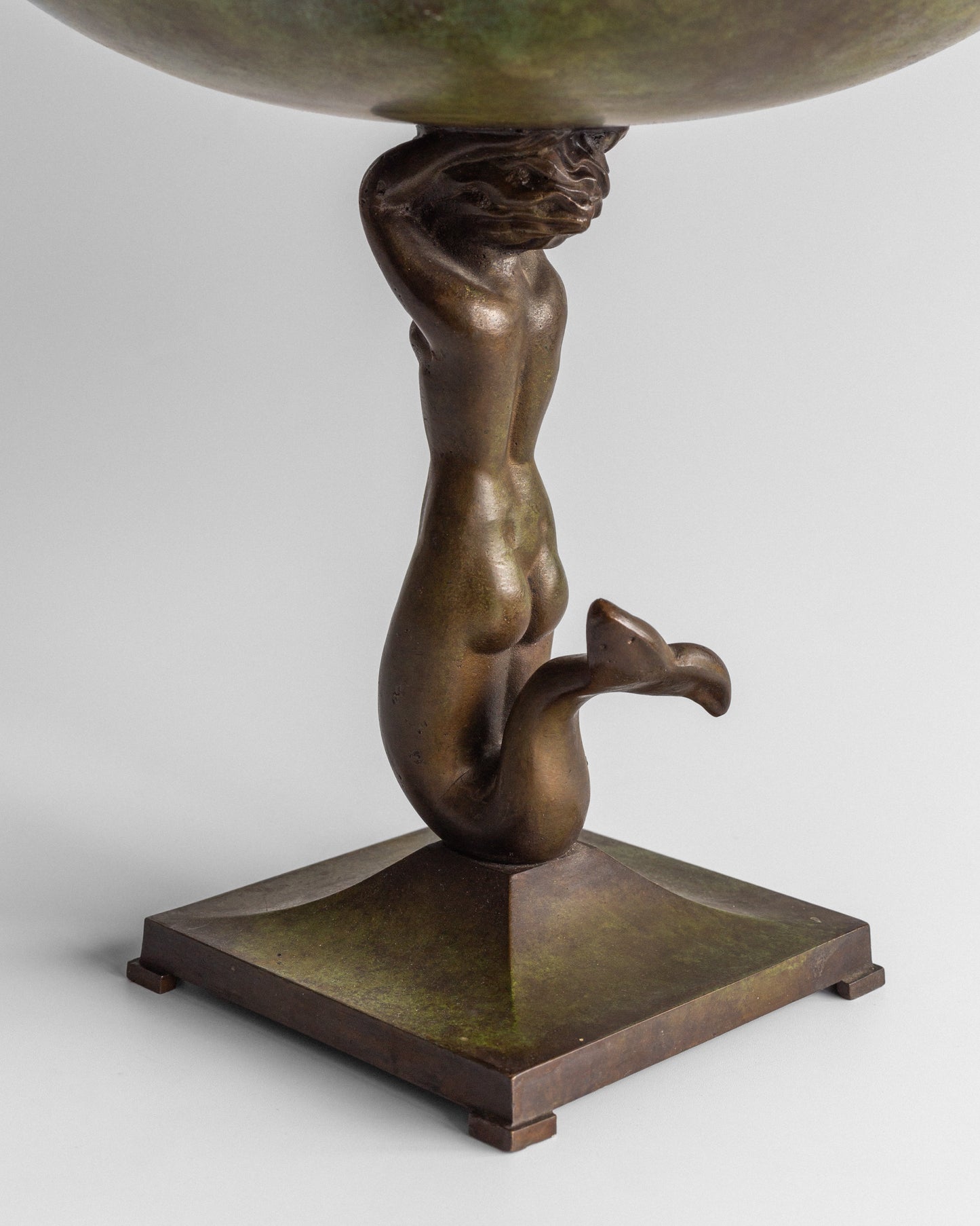 Bronze Bowl with Mermaid