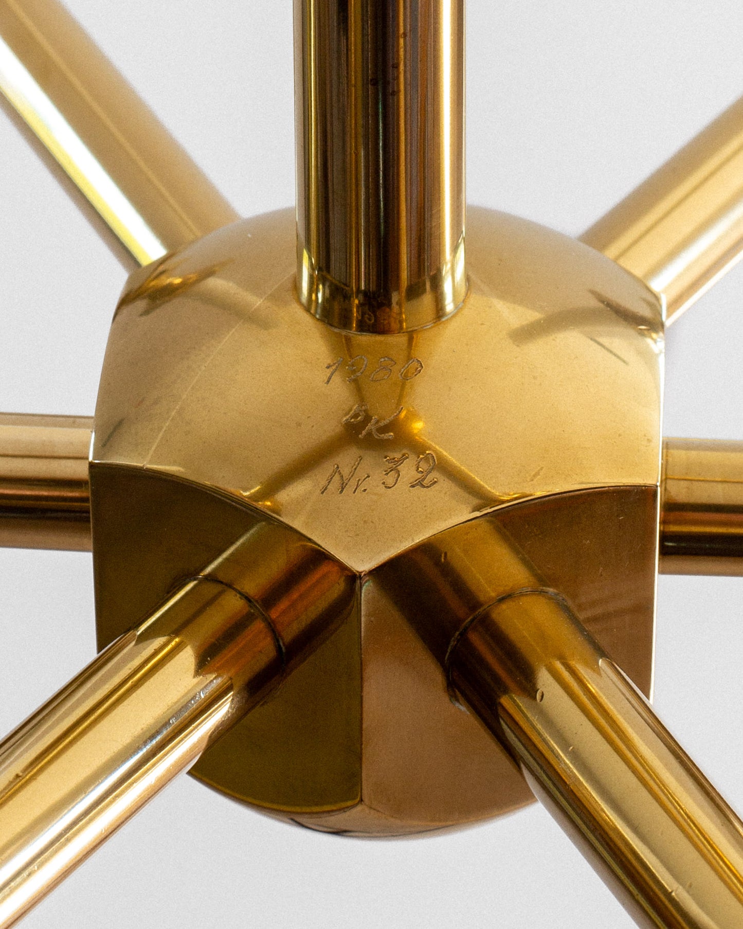 Brass Candle Chandelier