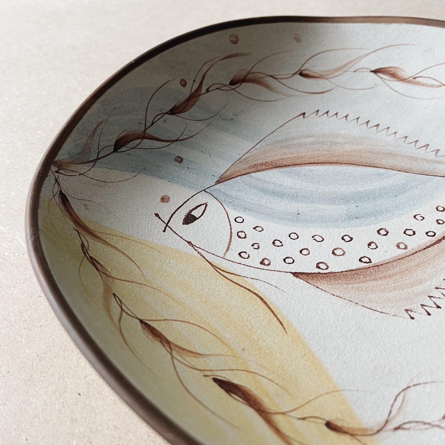 Vintage Ceramic Fish Plate