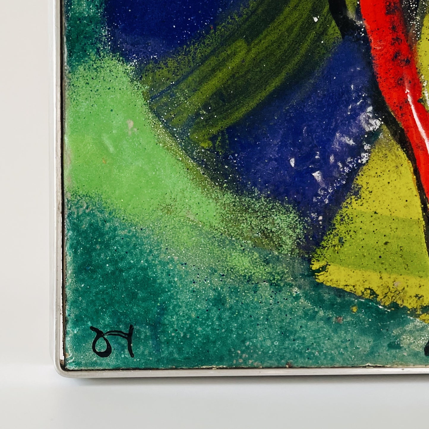 Abstract Enamel Painting
