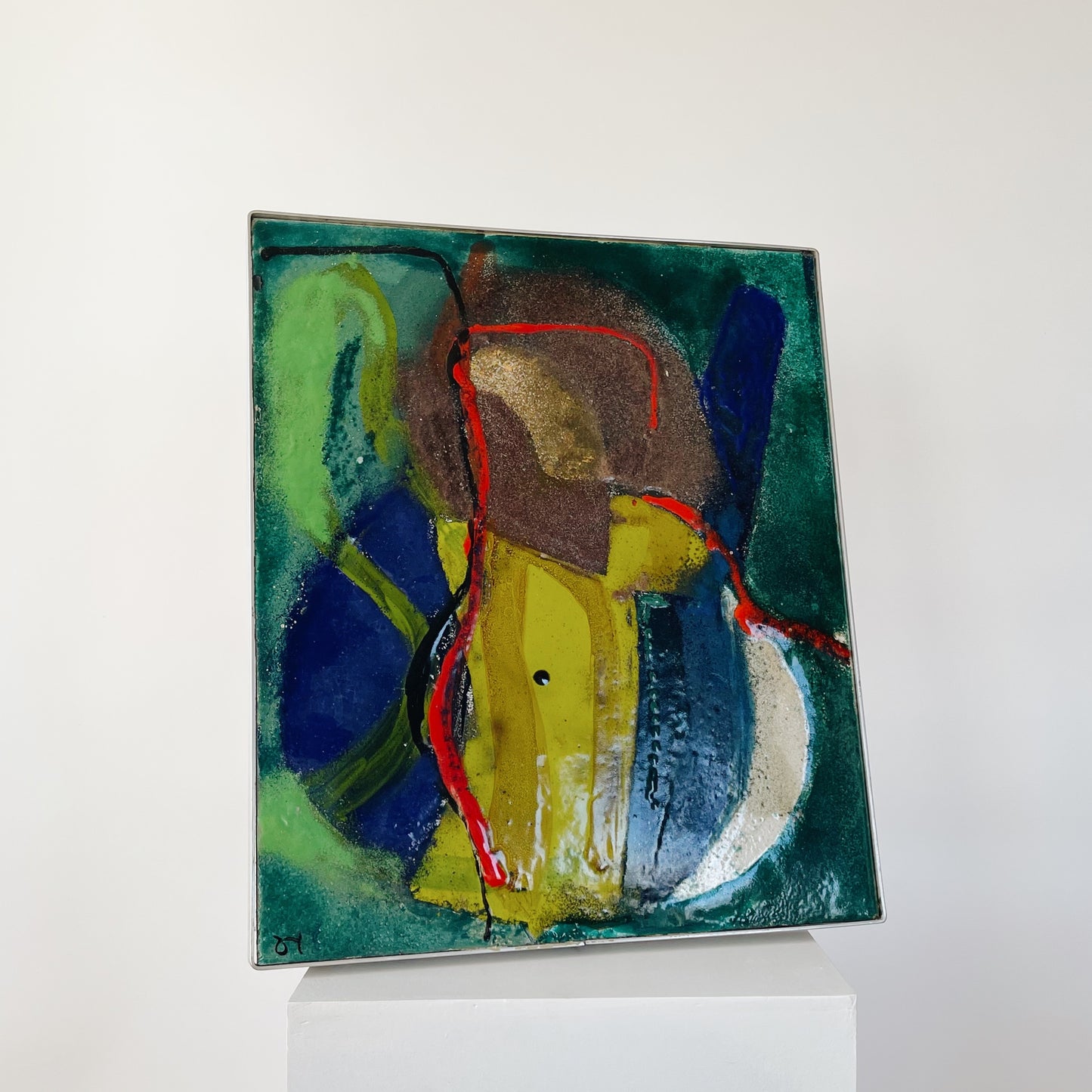 Abstract Enamel Painting