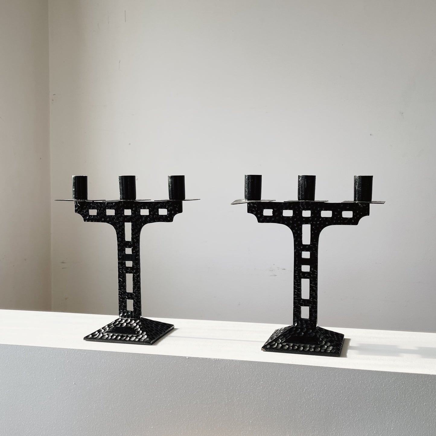 Antique Wrought Iron Candelabras