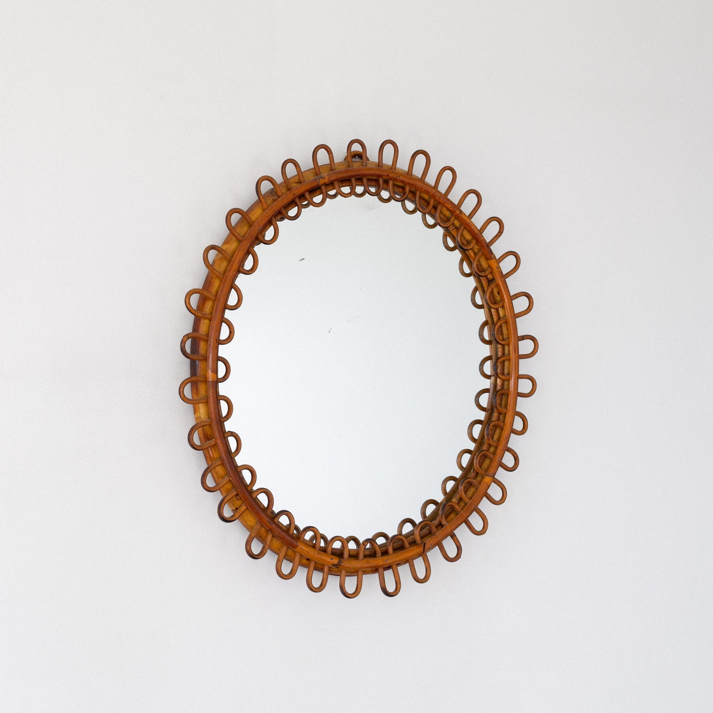 Rattan & Bamboo Mirror