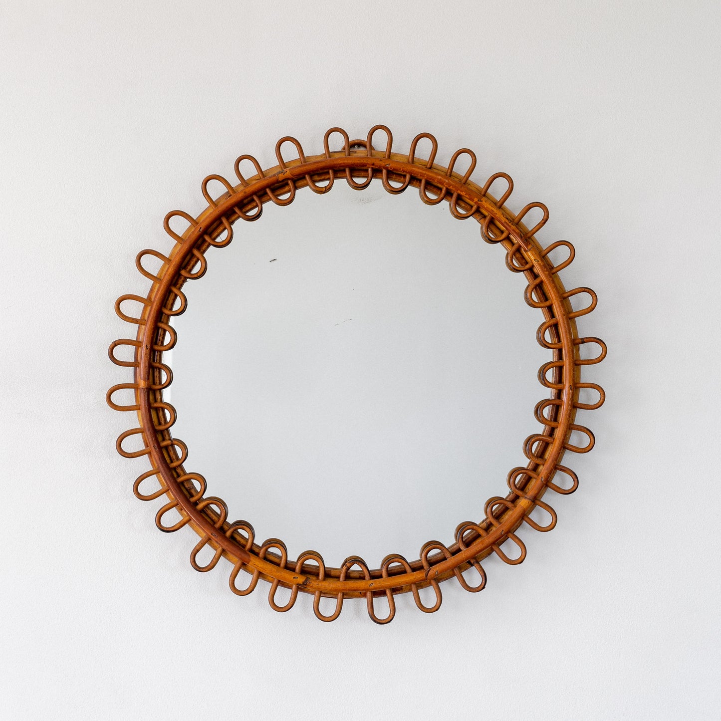 Rattan & Bamboo Mirror
