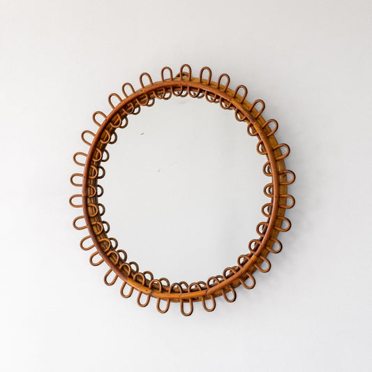 Rattan & Bamboo Mirror