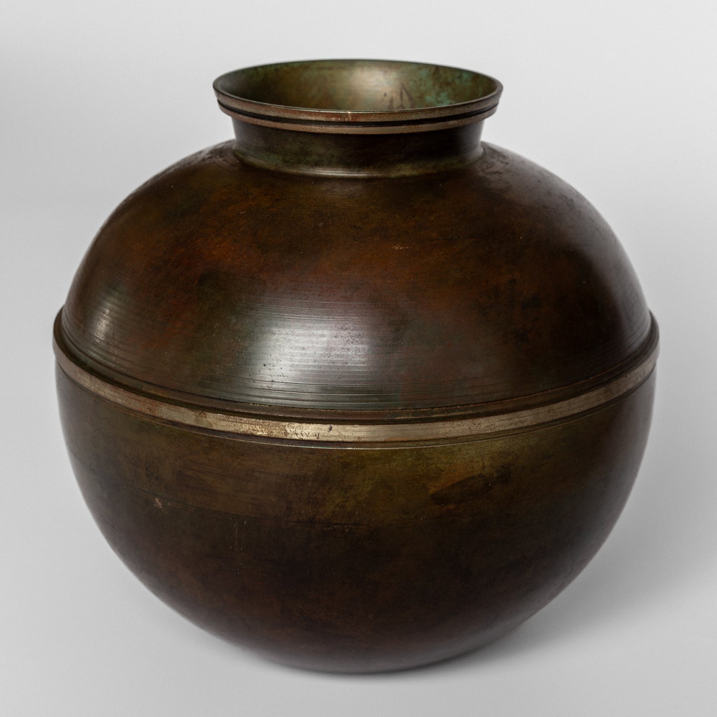 Spherical Metal Vase