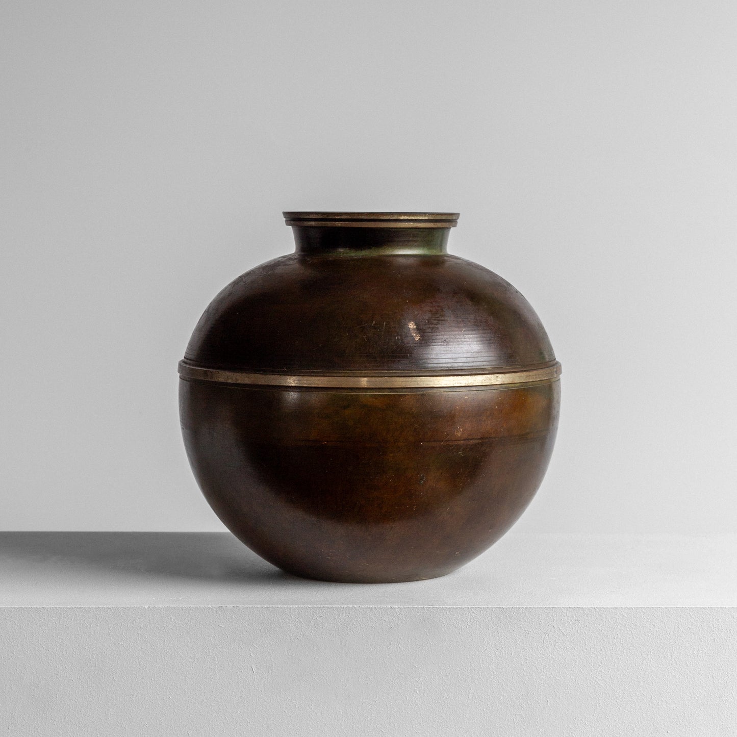 Spherical Metal Vase