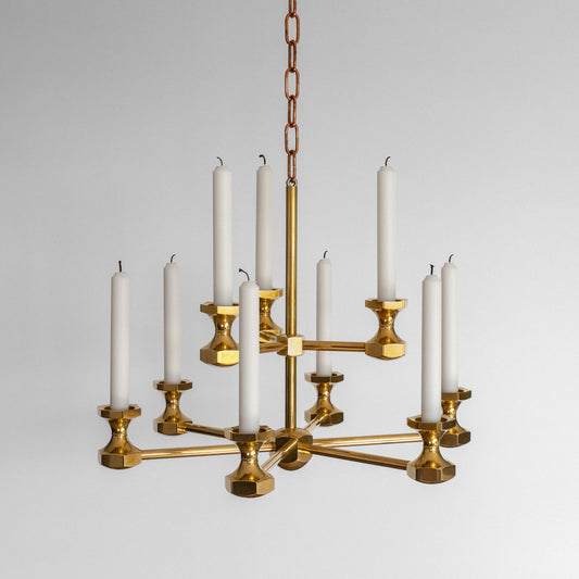 Brass Candle Chandelier