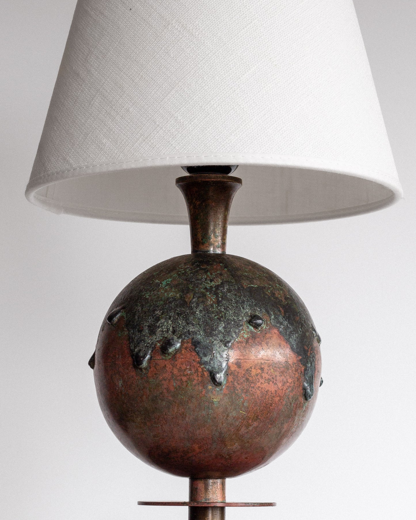 Patinated Bronze Table Lamp