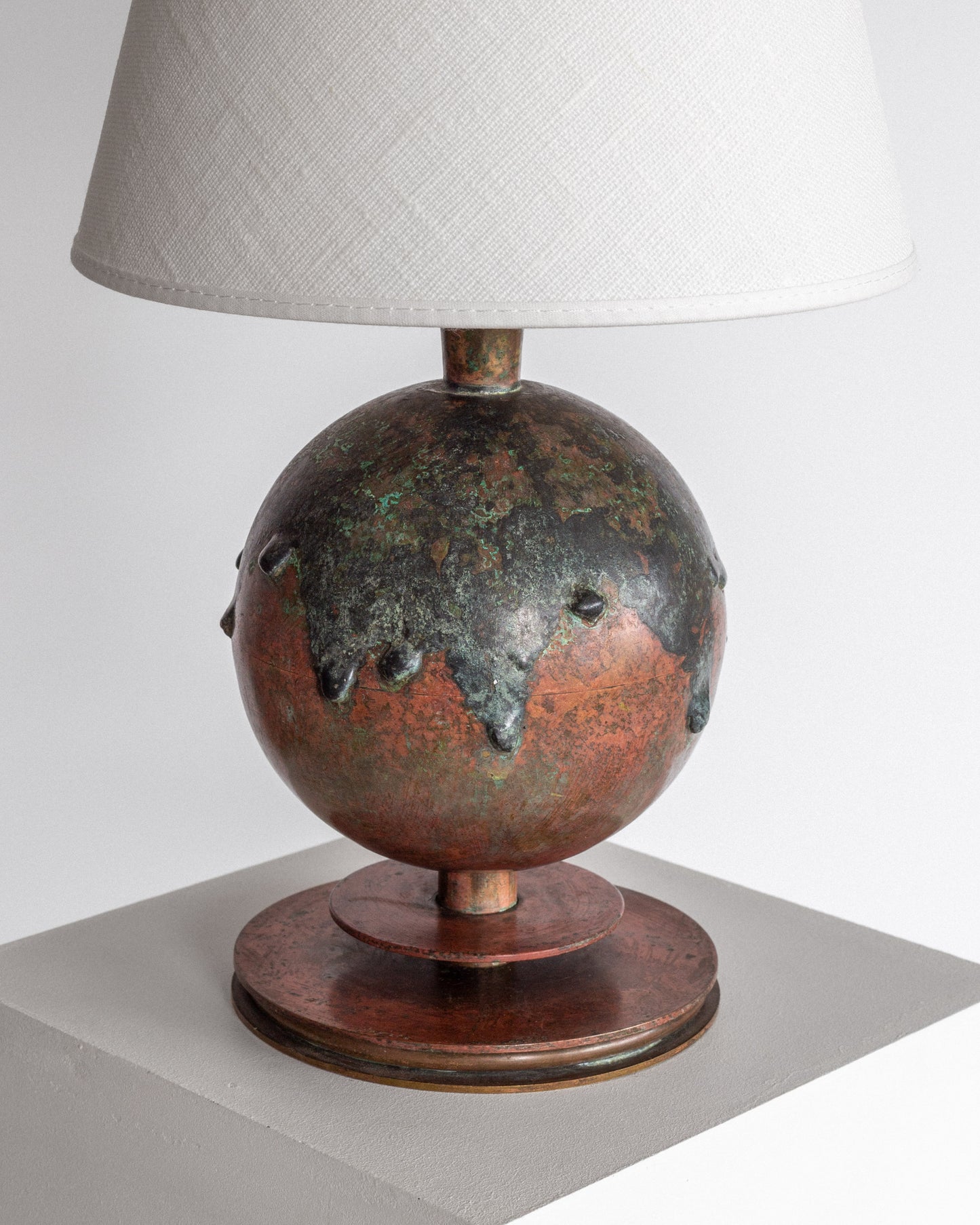 Patinated Bronze Table Lamp