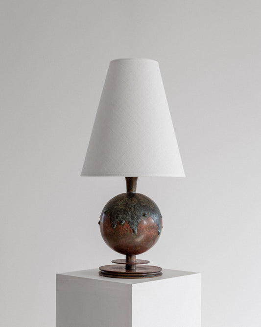 Patinated Bronze Table Lamp