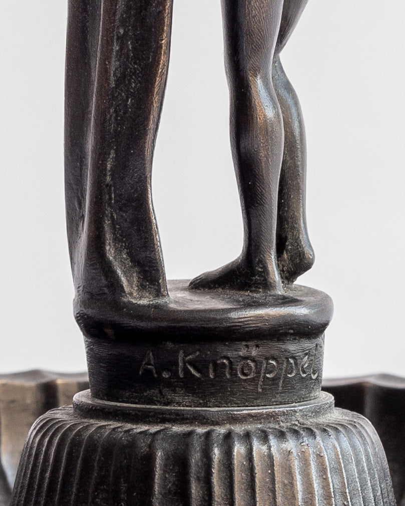 Bronze Dish with Sculpture