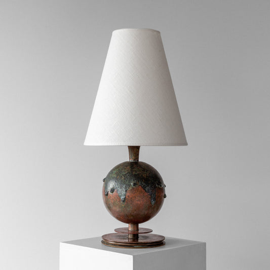 Patinated Bronze Table Lamp