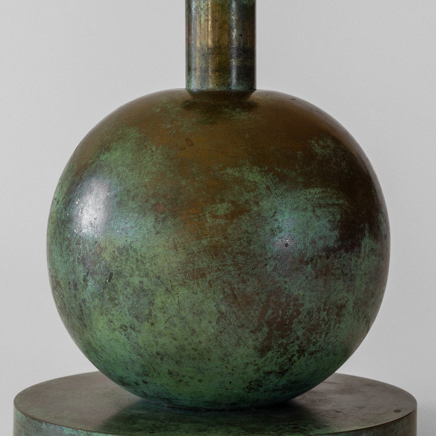 Patinated Bronze Table Lamp