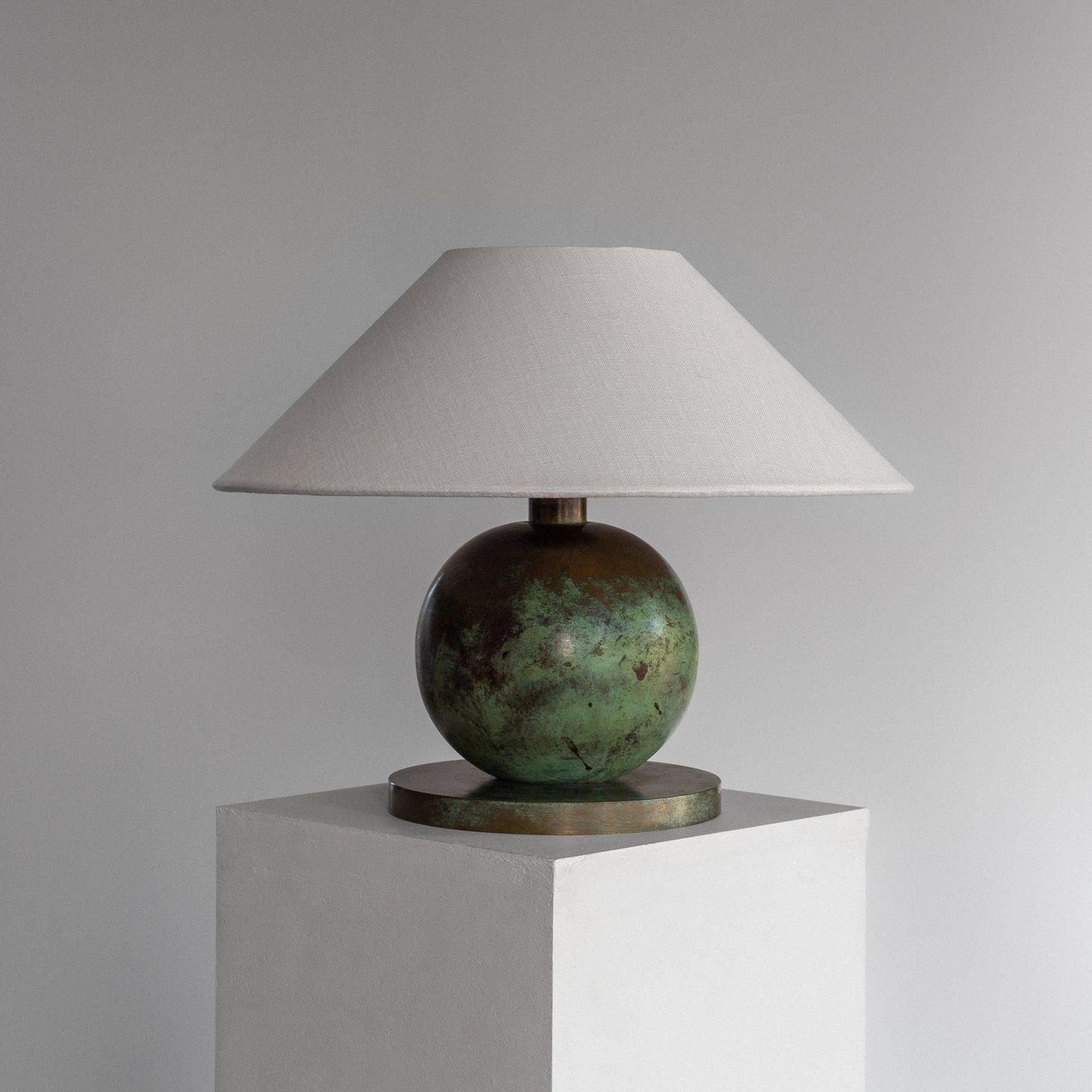 Patinated Bronze Table Lamp