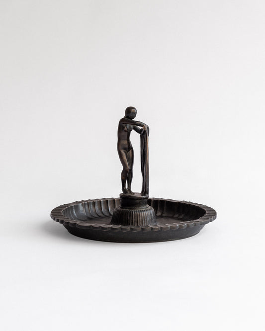 Bronze Dish with Sculpture