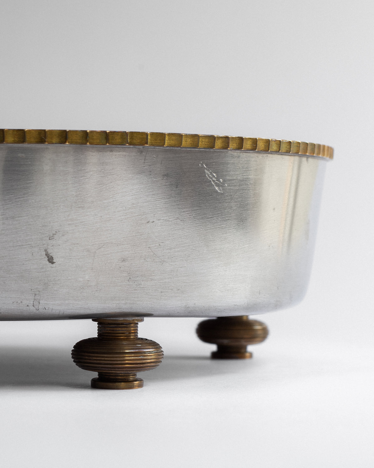 Pewter and Brass Bowl