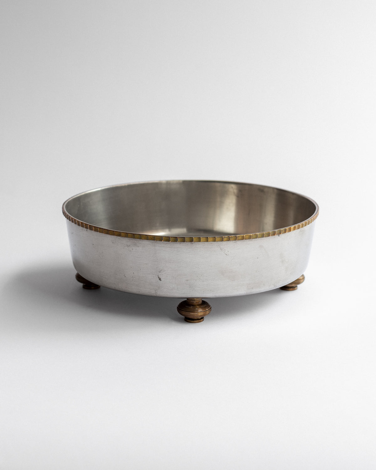 Pewter and Brass Bowl
