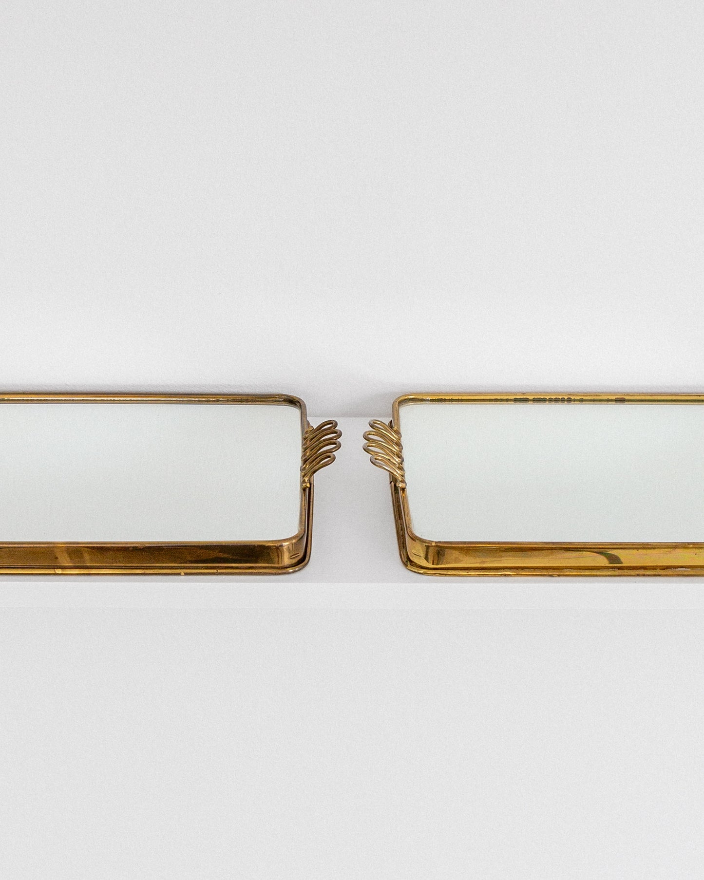 Pair of Mirrored Plateaus