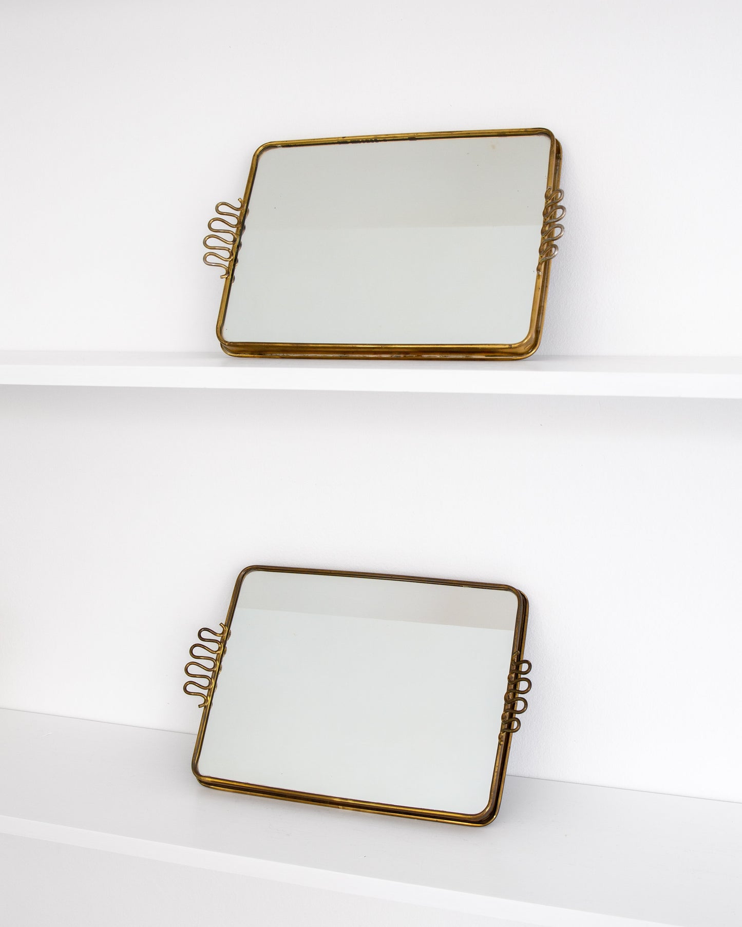 Pair of Mirrored Plateaus