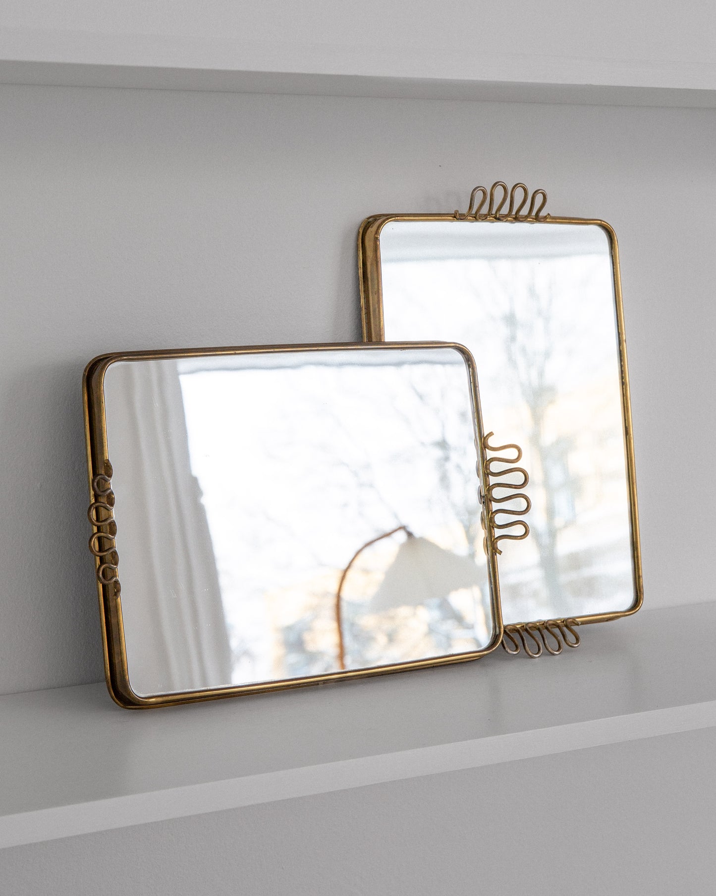 Pair of Mirrored Plateaus
