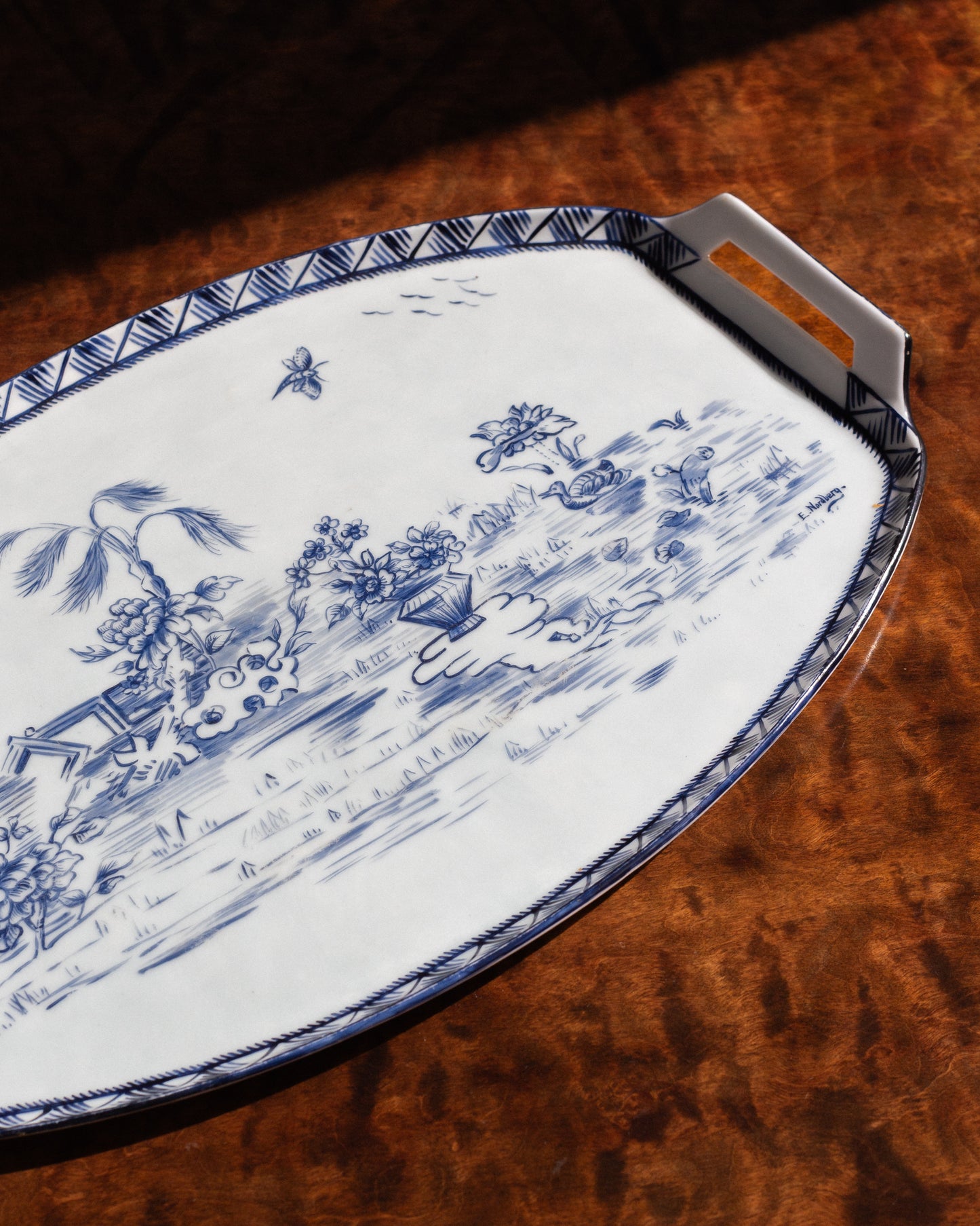 Antique Faiance Tray