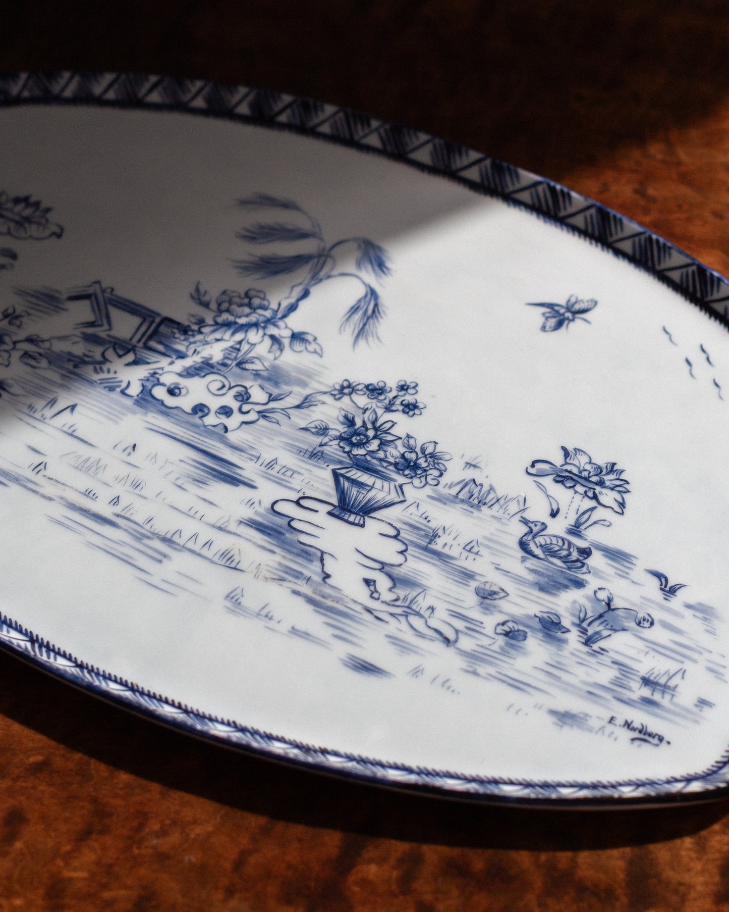 Antique Faiance Tray