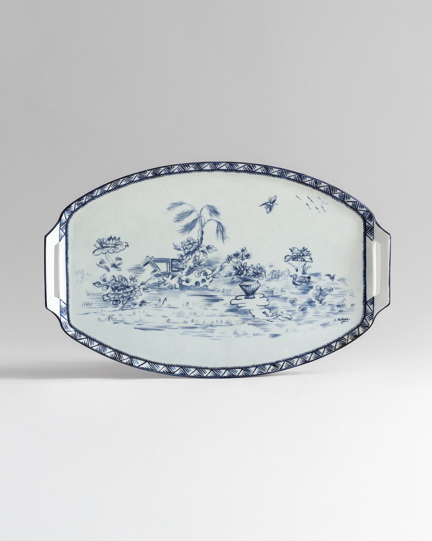 Antique Faiance Tray