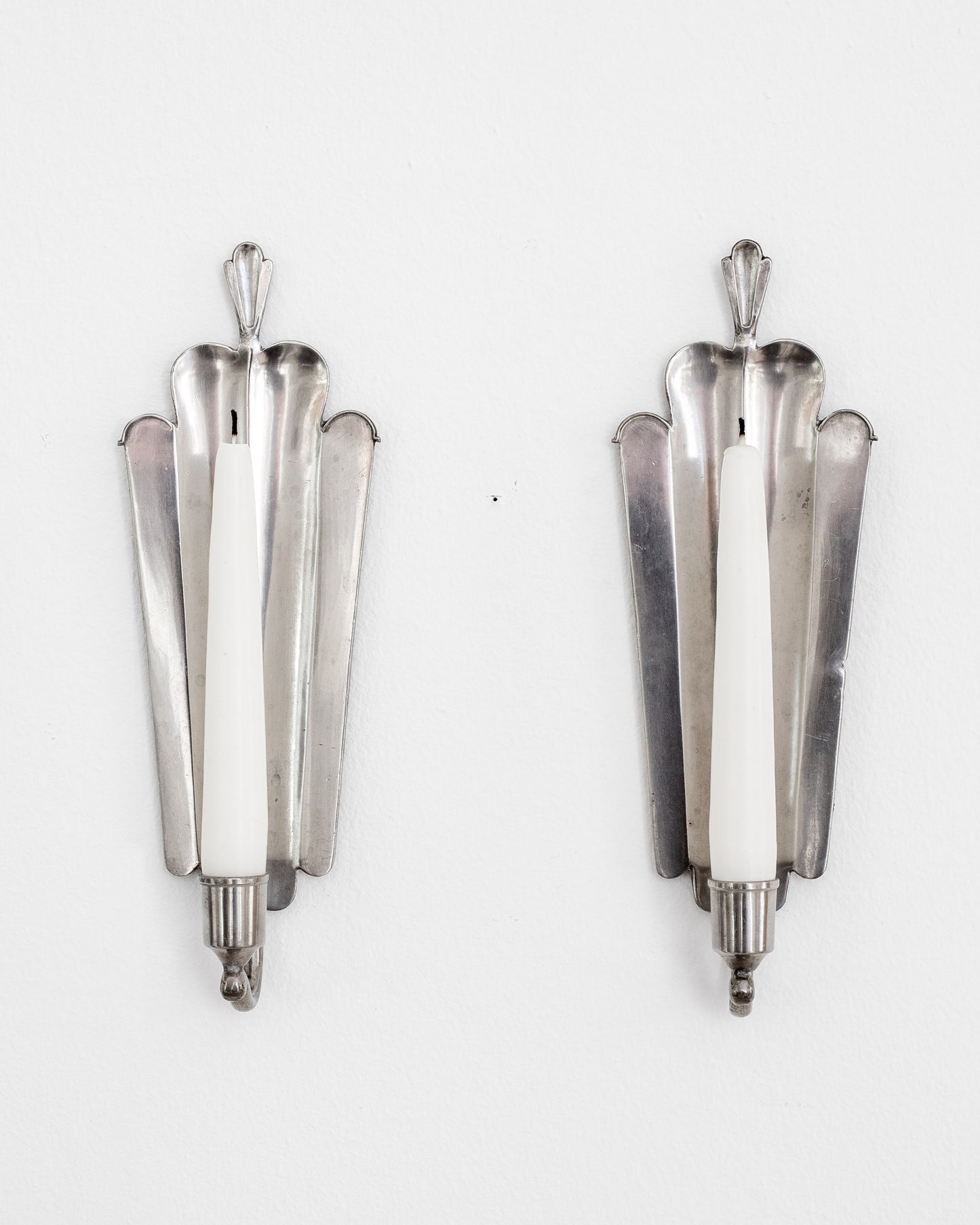 Pewter Candle Sconces