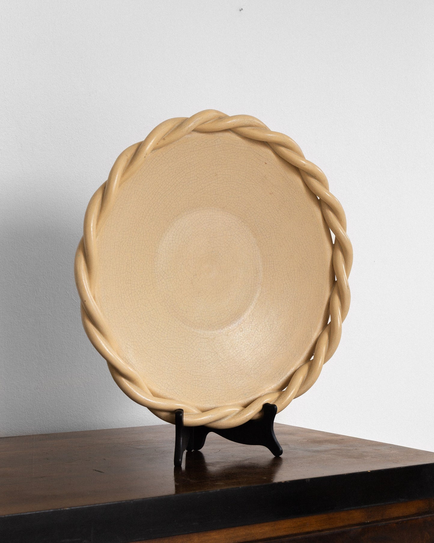 Large Decorative Faiance Plate