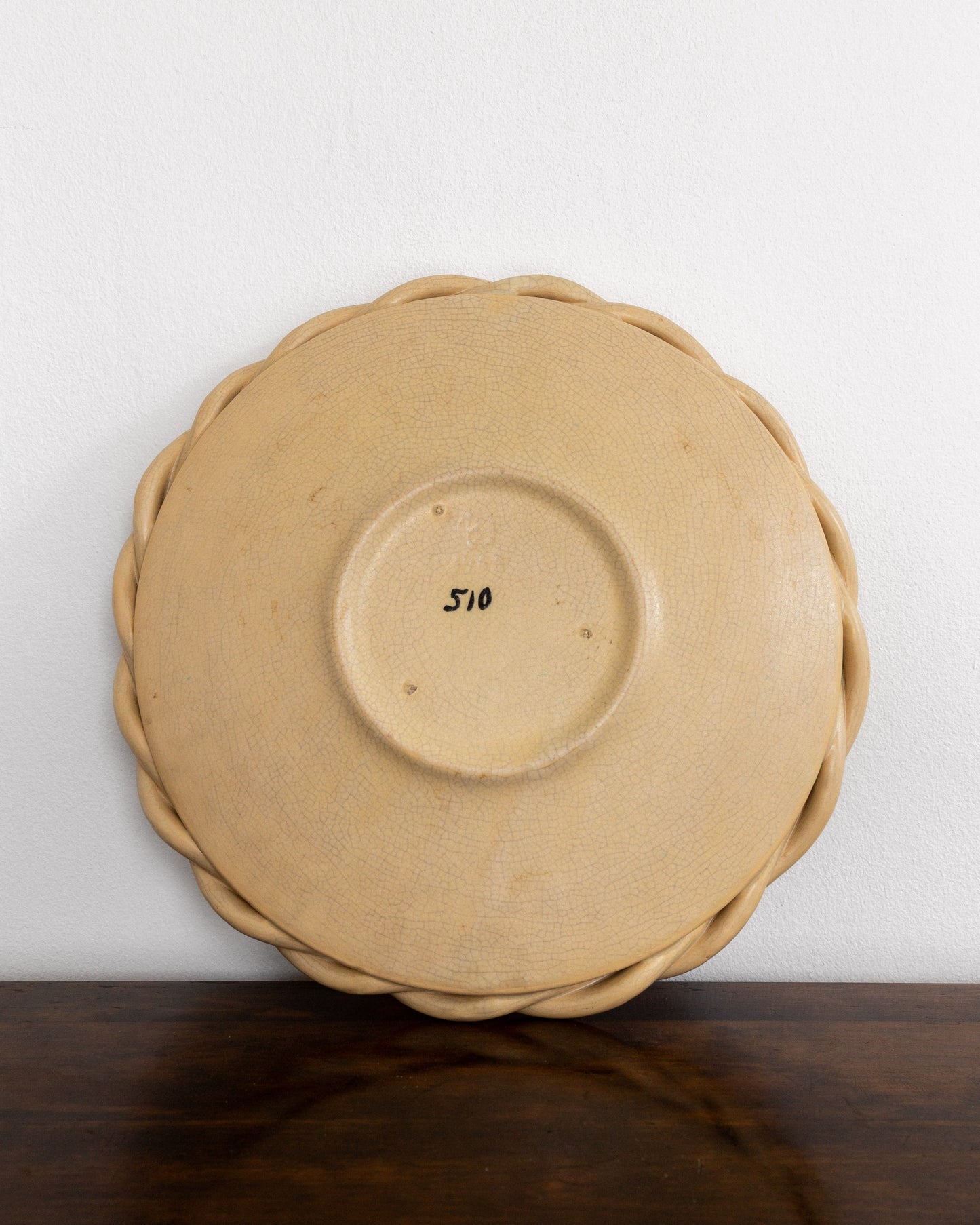 Large Decorative Faiance Plate