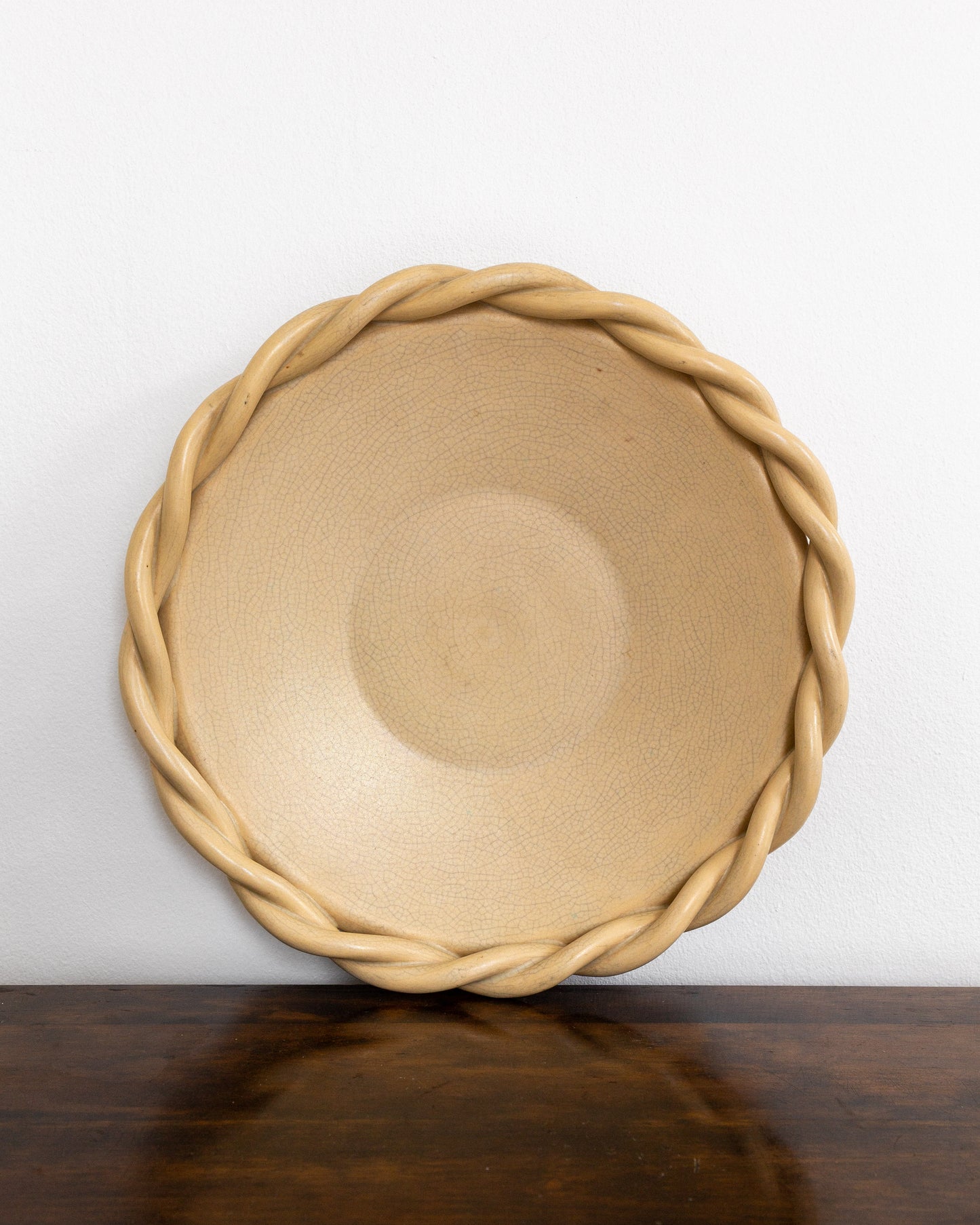 Large Decorative Faiance Plate