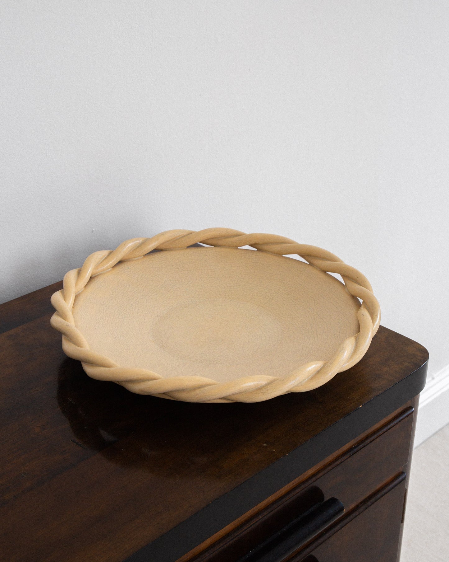 Large Decorative Faiance Plate