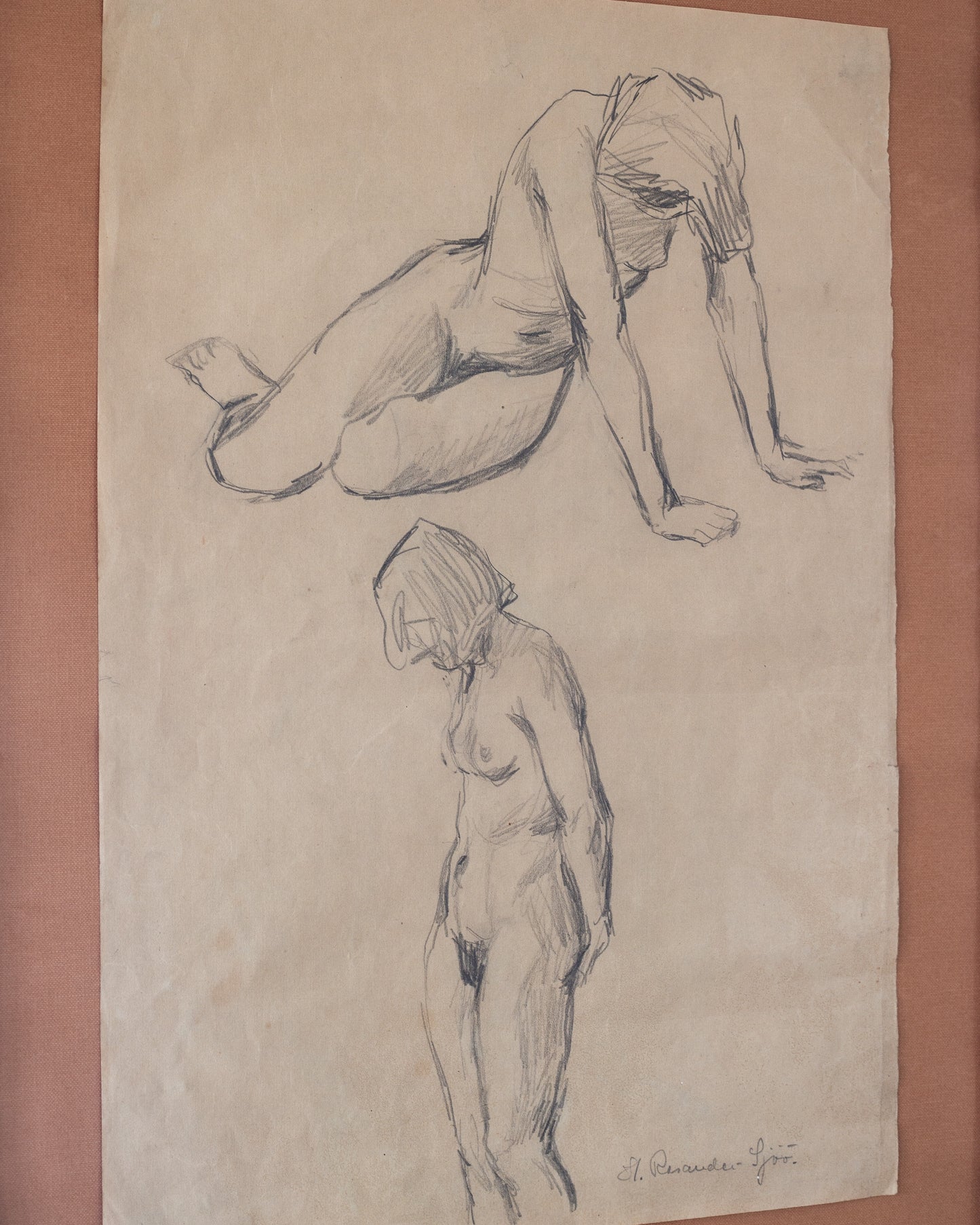 1940s Nude Drawing Study I