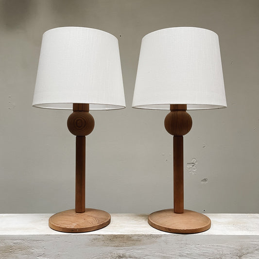 Scandinavian Pine Table Lights
