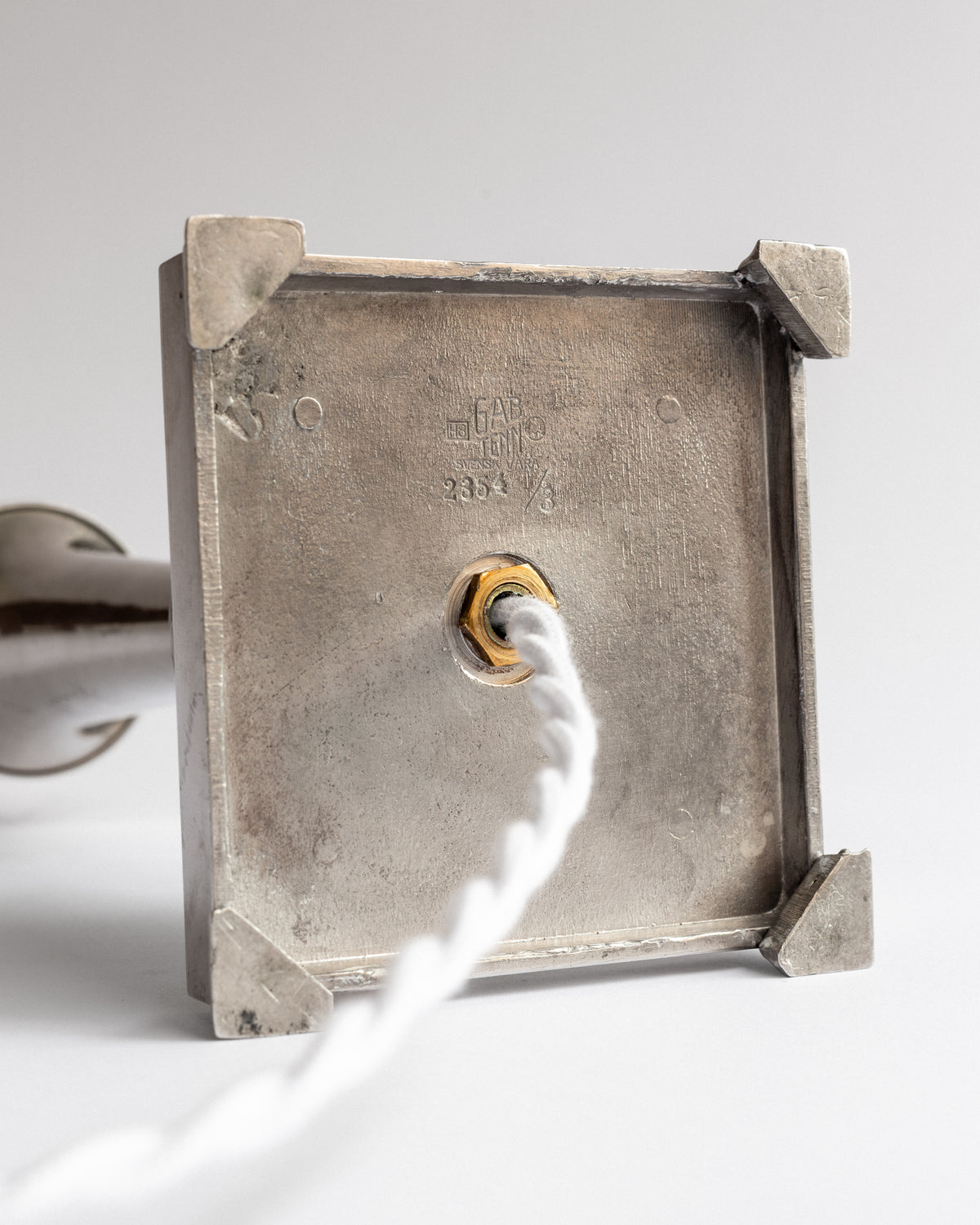 Pewter Table Lamp