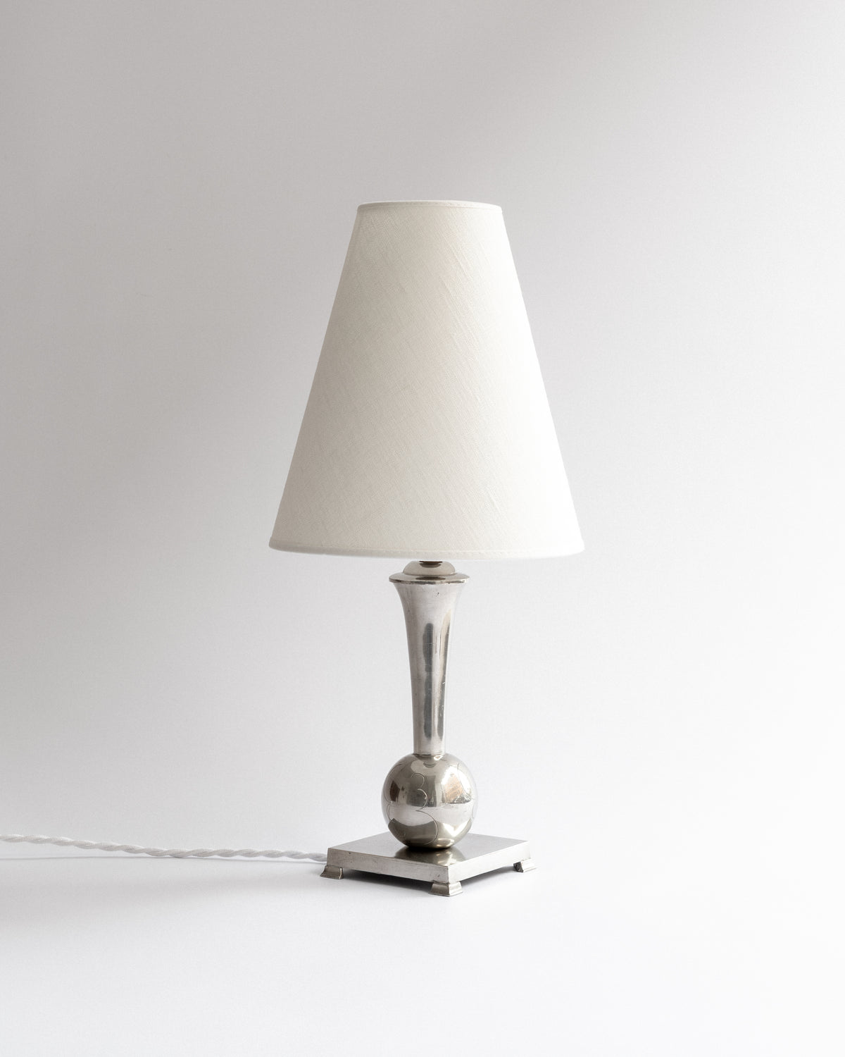 Pewter Table Lamp