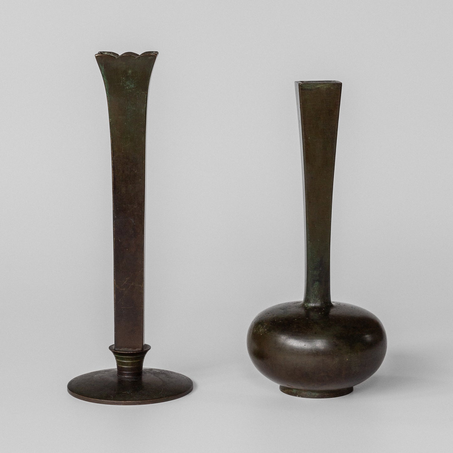 Bronze Vase Trio