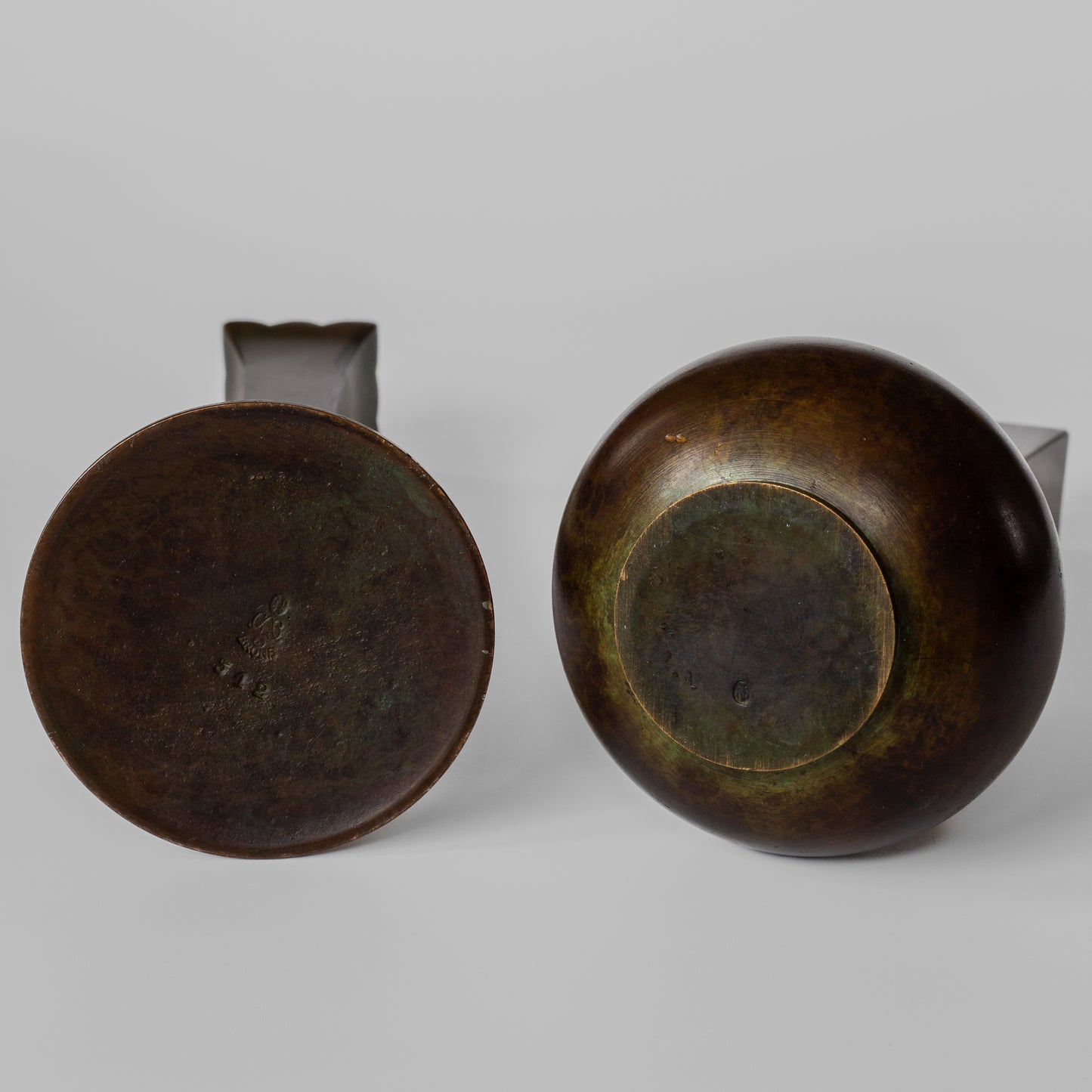 Bronze Vase Trio