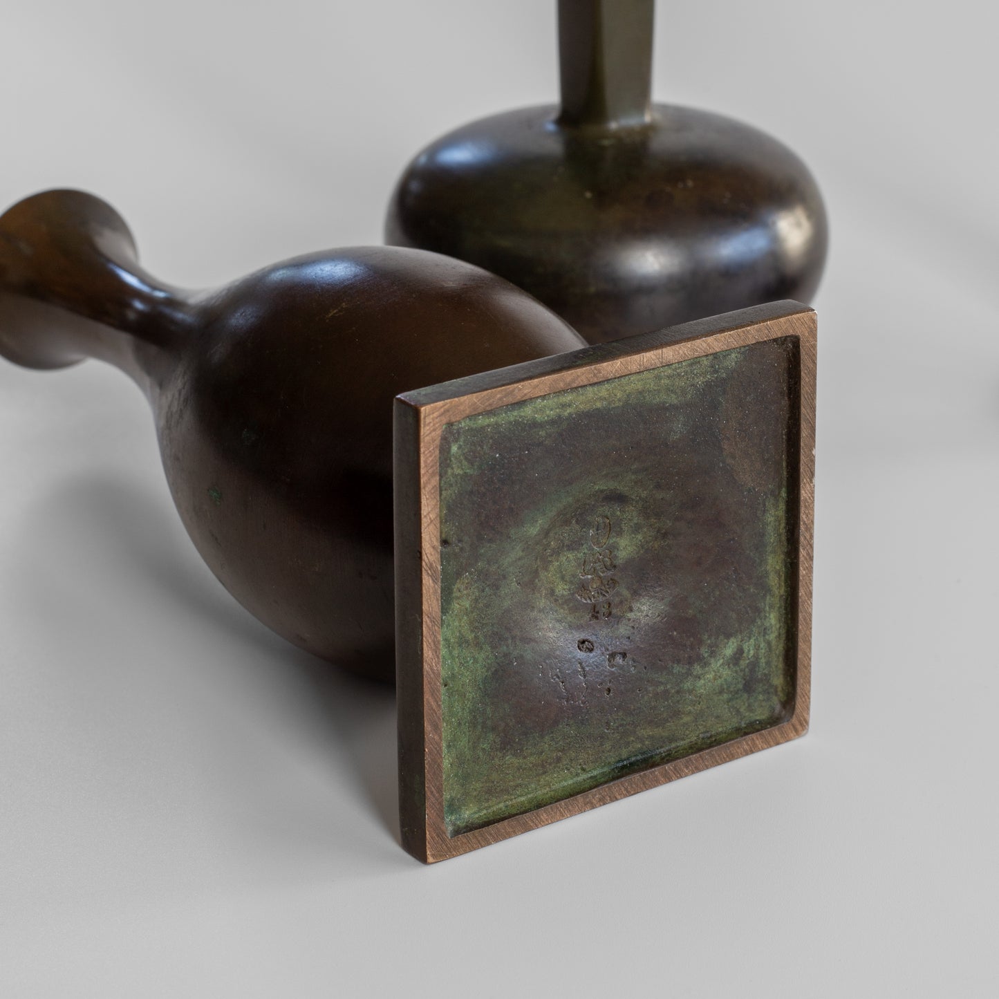 Bronze Vase Trio