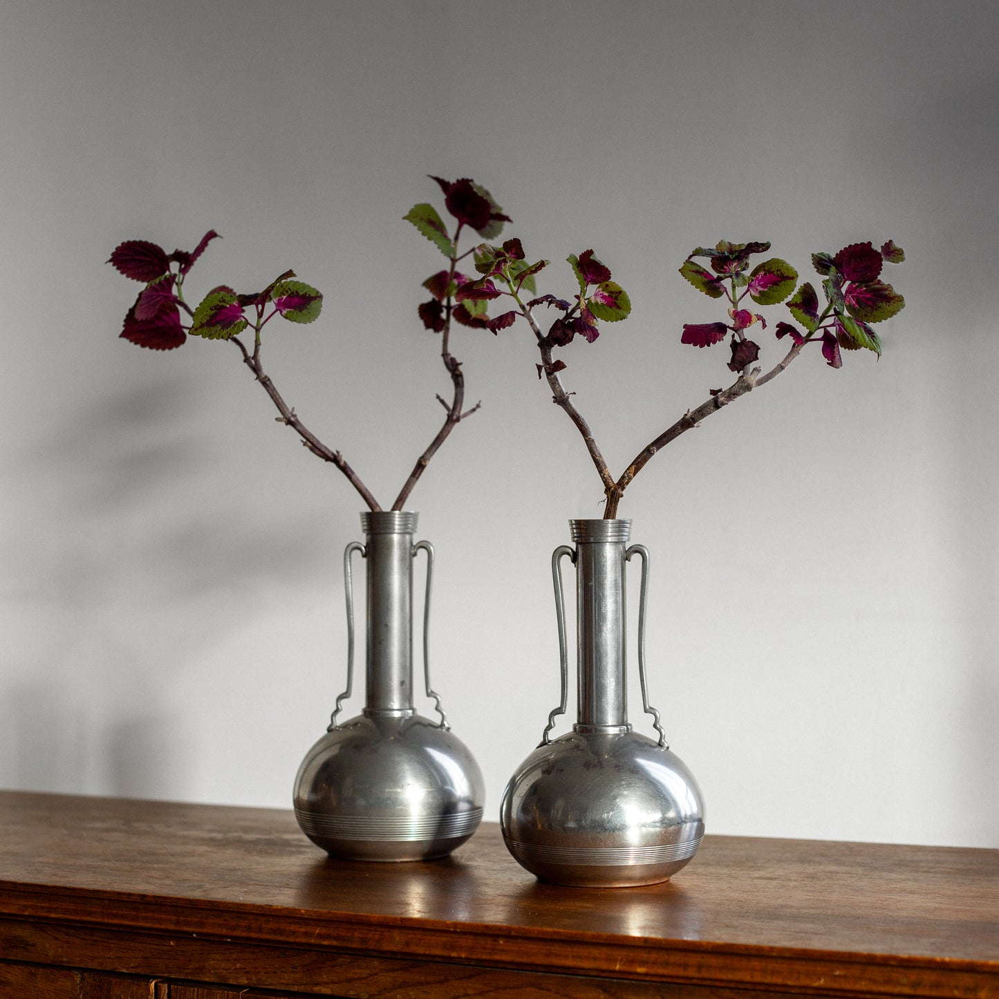 Modernist Pewter Vase