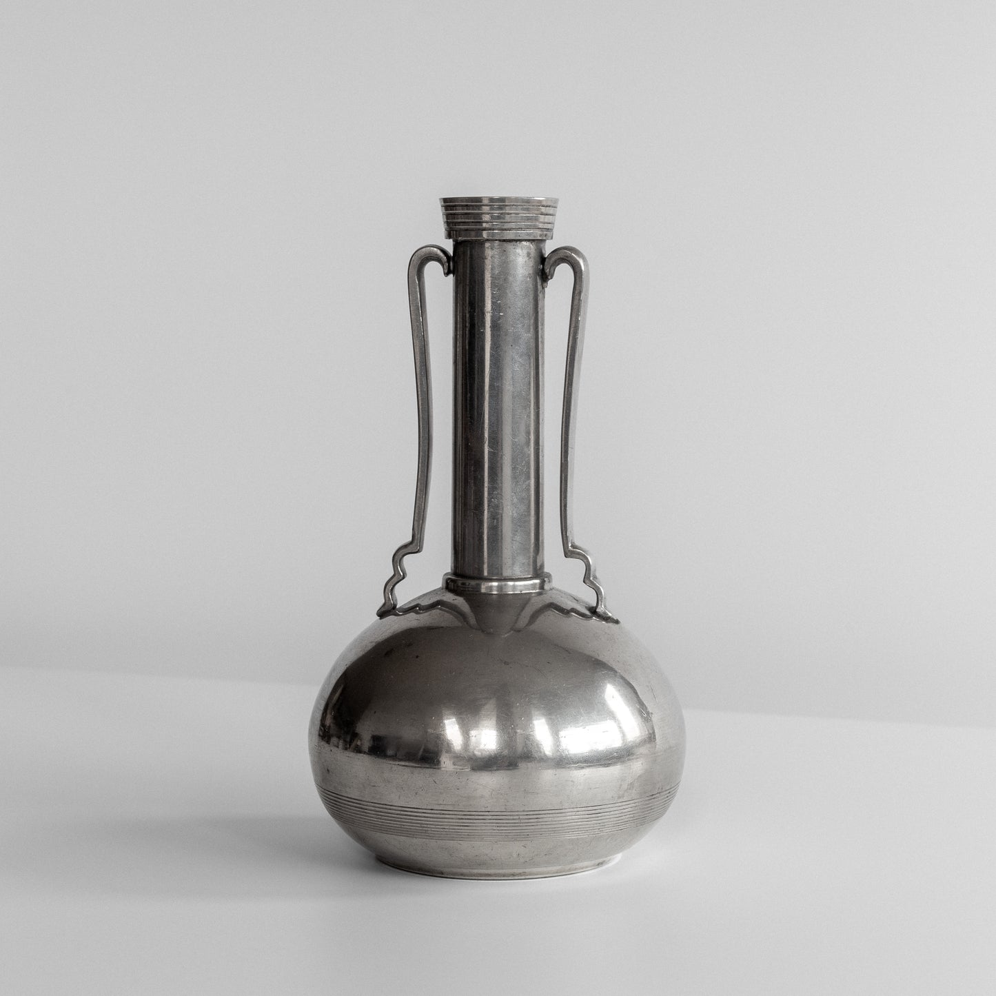 Modernist Pewter Vase