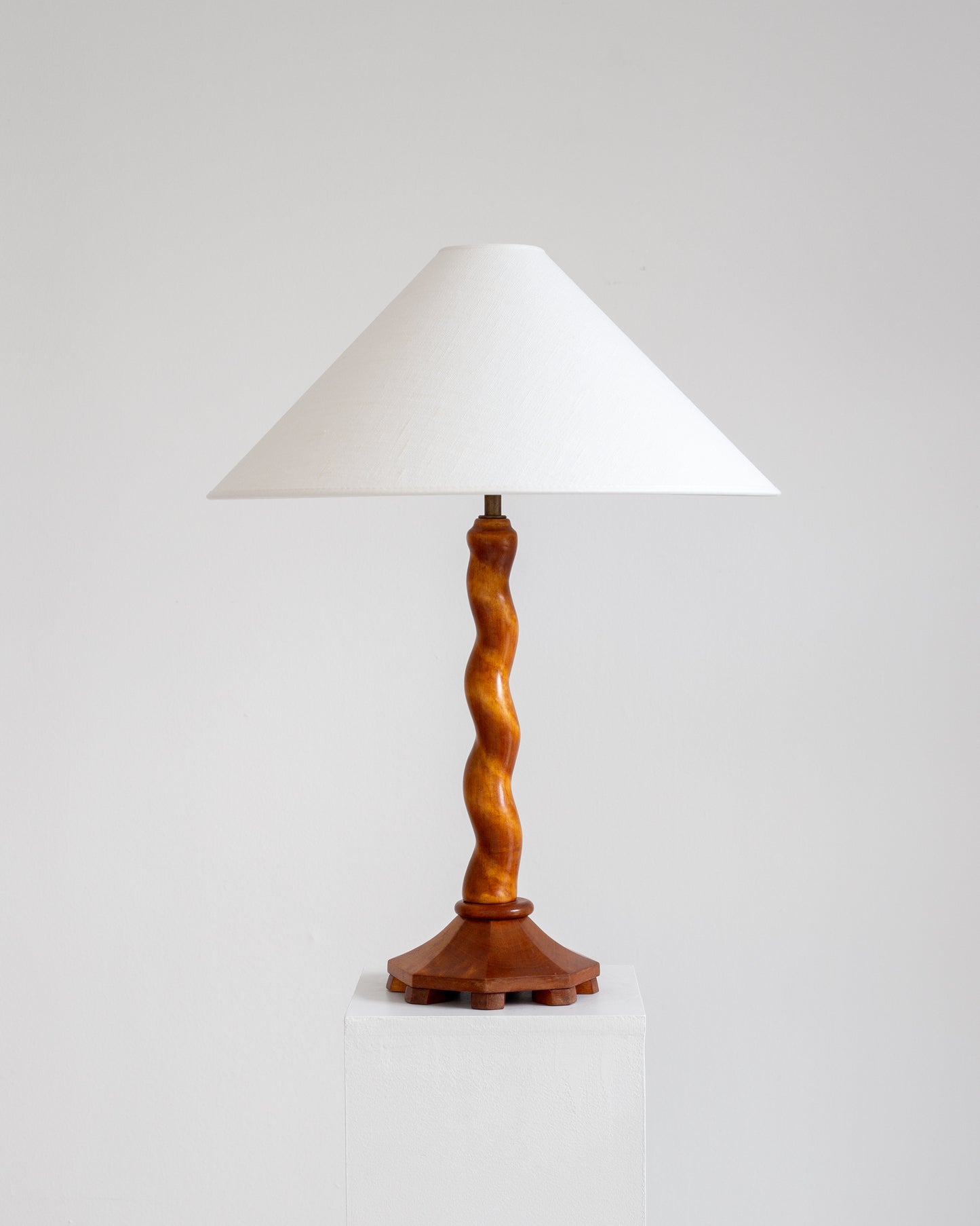 Handcrafted Birch Lamp, 1943