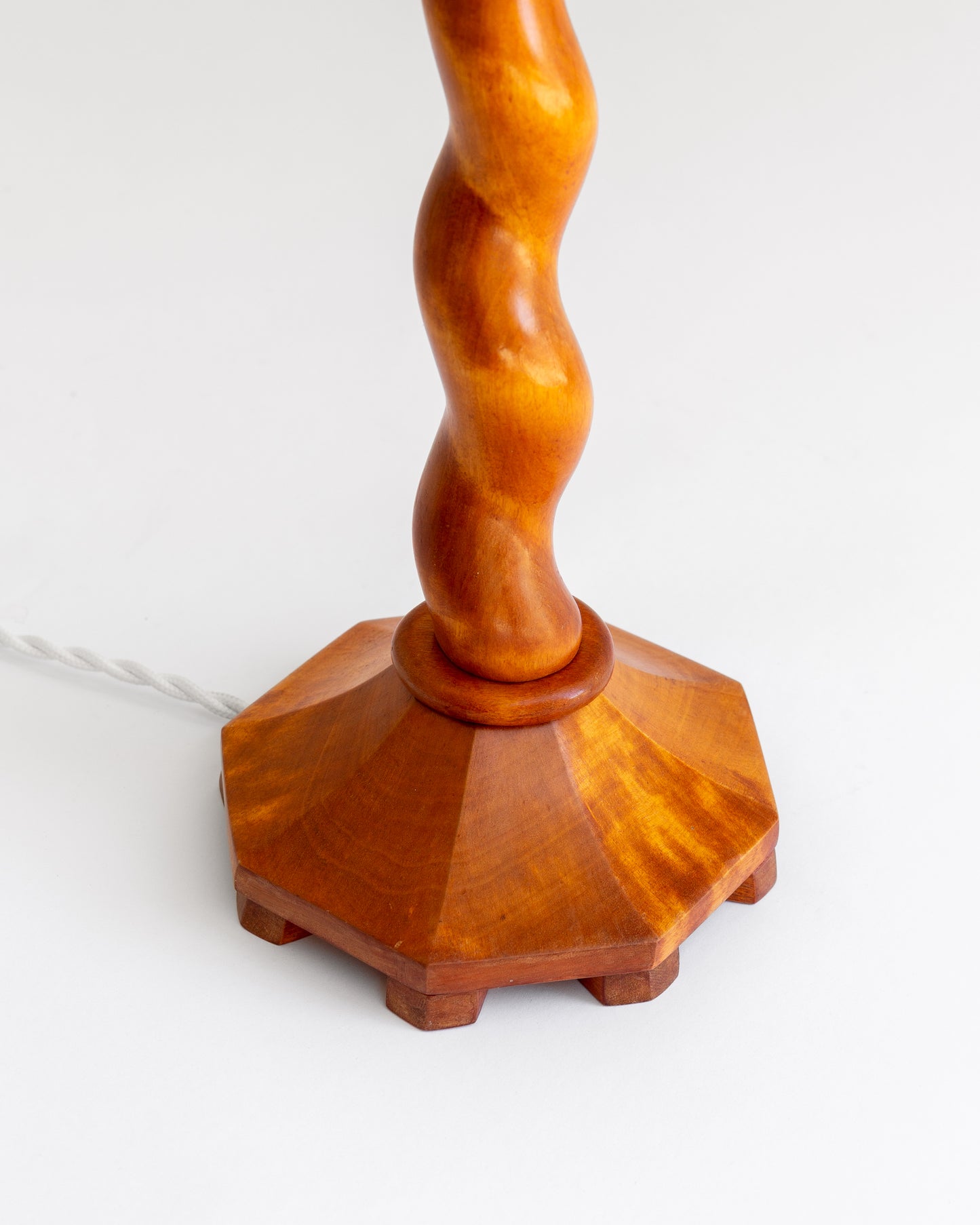 Handcrafted Birch Lamp, 1943