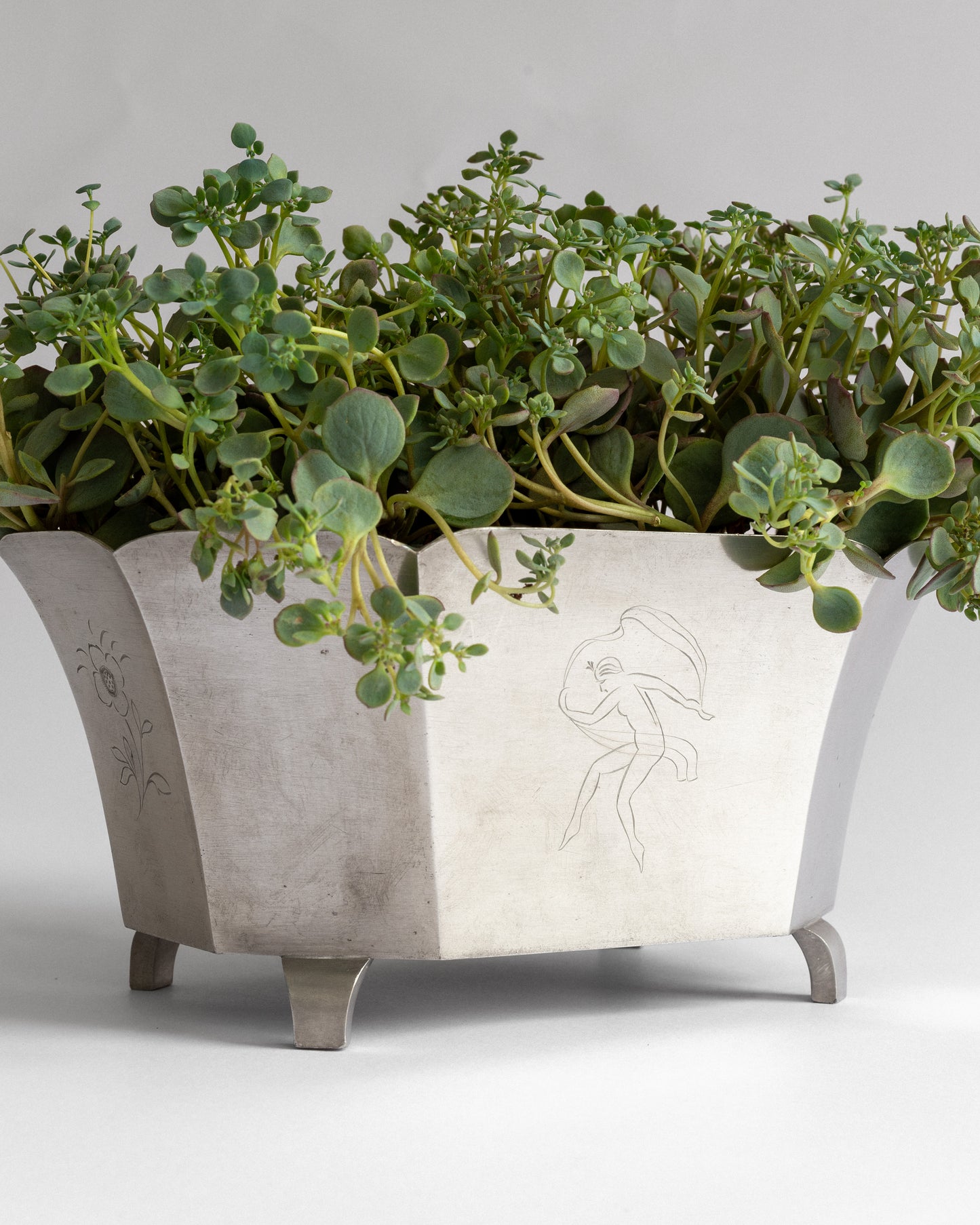 Pewter Jardinière