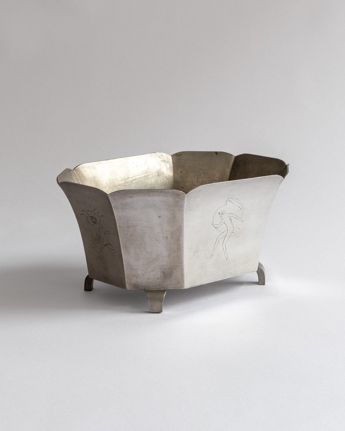 Pewter Jardinière