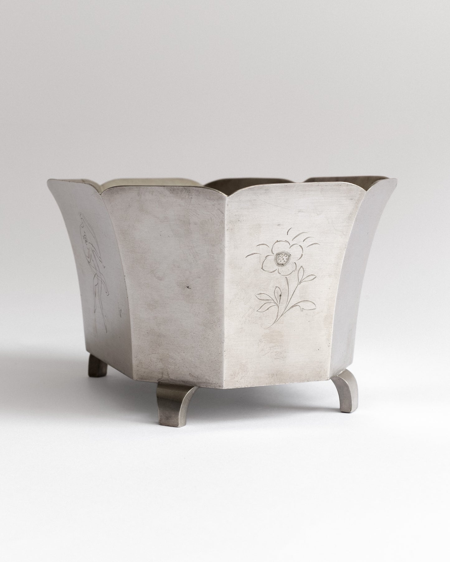 Pewter Jardinière