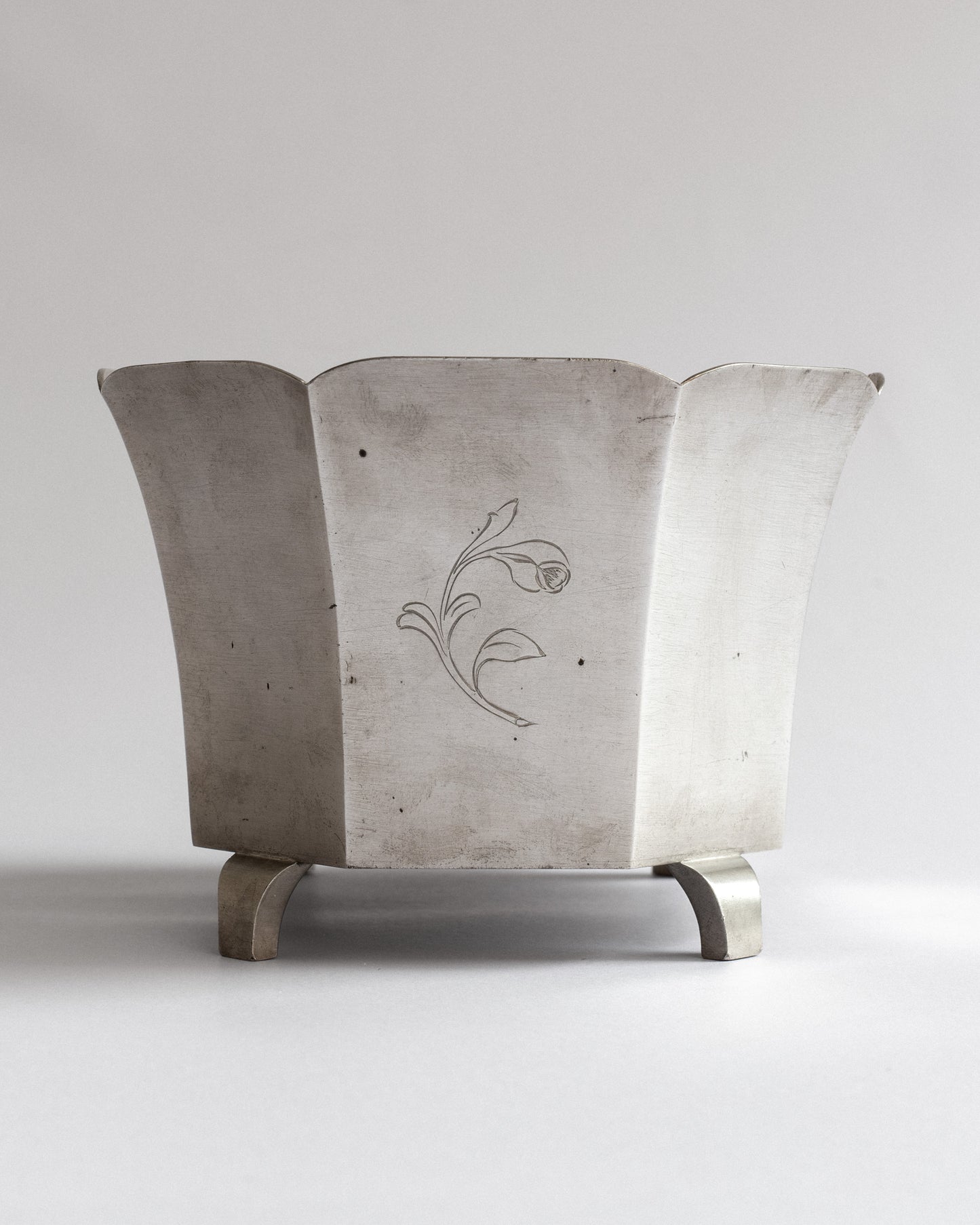 Pewter Jardinière