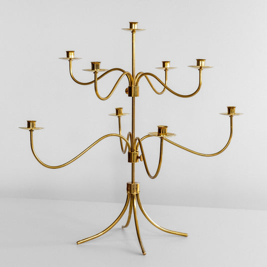 Large Brass Candelabra