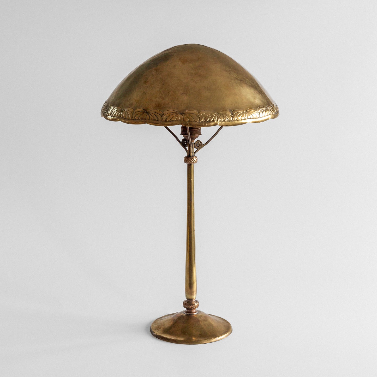 Jugend Brass Table Lamp